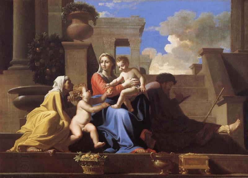 Nicolas Poussin The Holy Family on the Steps China oil painting art